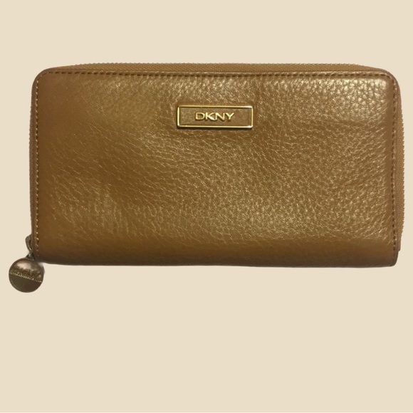 DKNY Saffiano Zip-Around Wallet - Picture 1 of 8